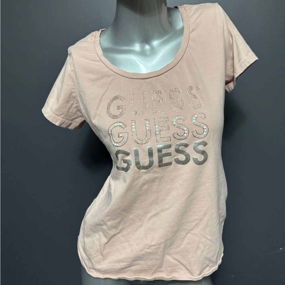 GUESS Rose Pink Women's Pink T-Shirt